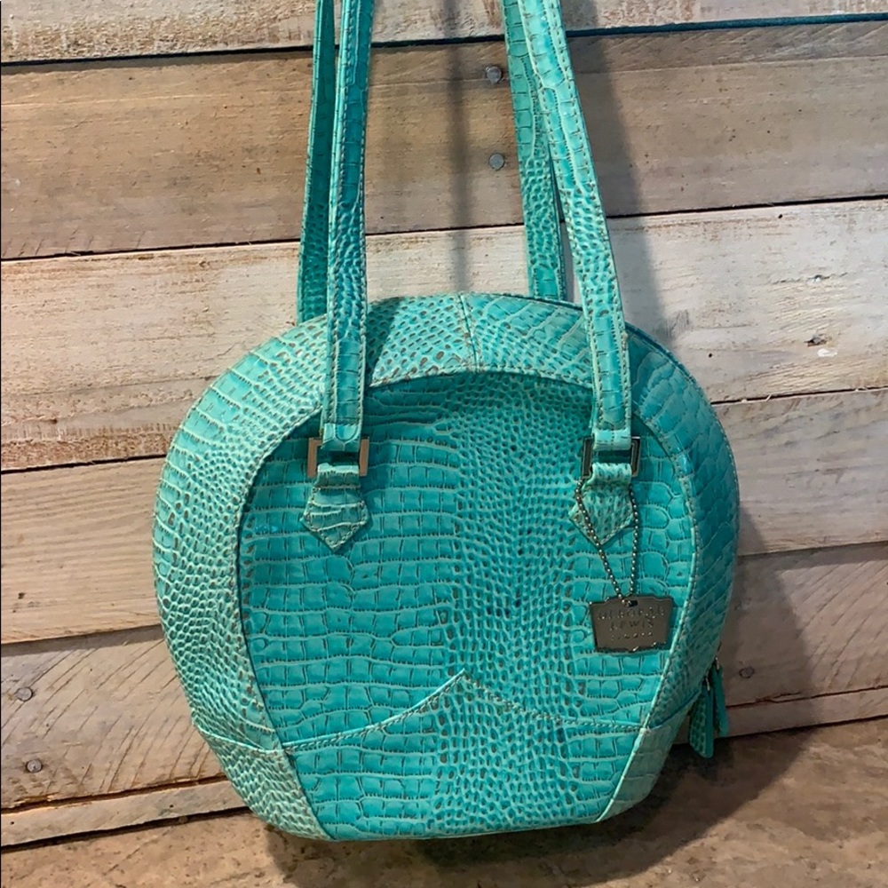 Deborah Lewis Studio alligator skin texture purse